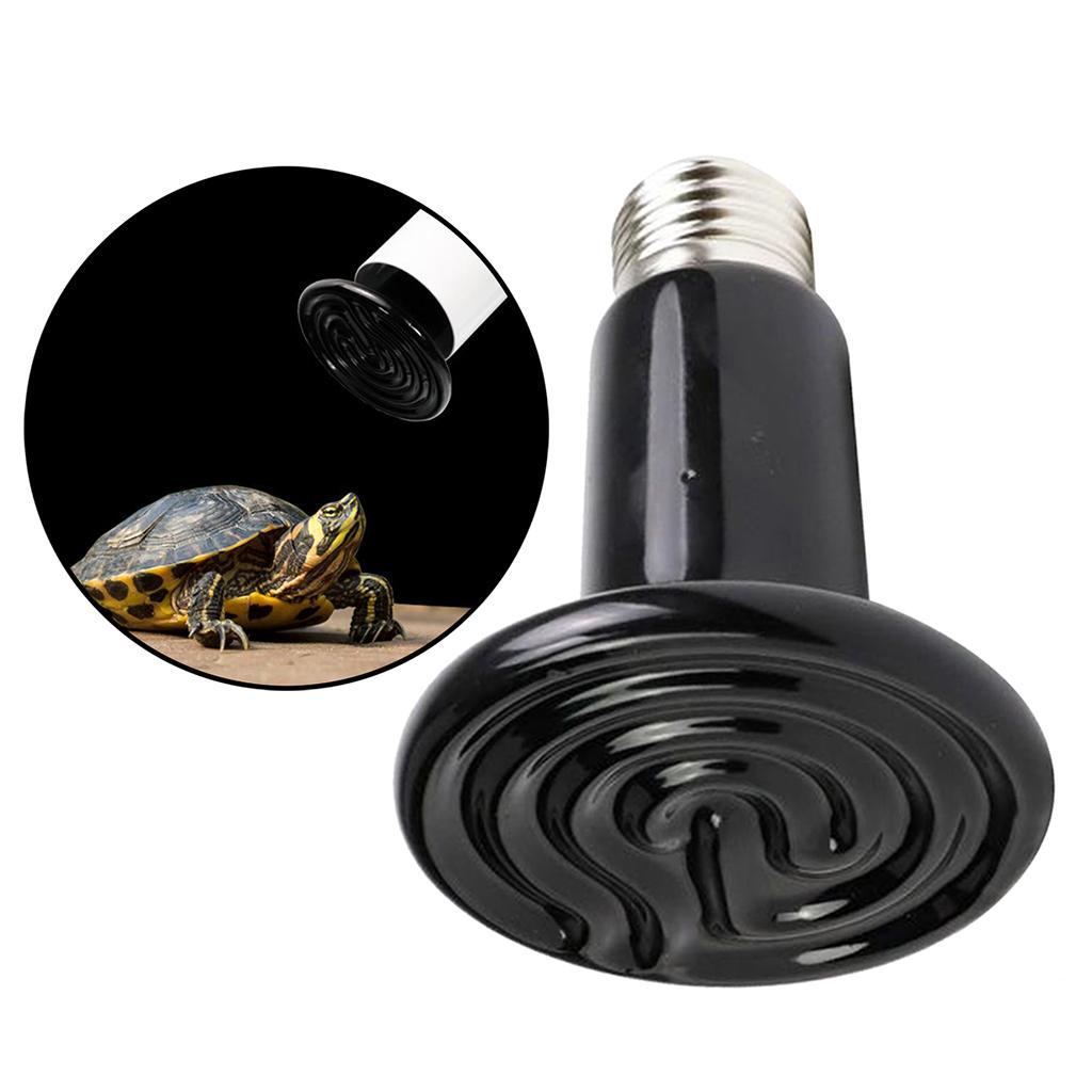 E27 Reptile Heating Lamp Bulb 25-200W Ceramic Heater