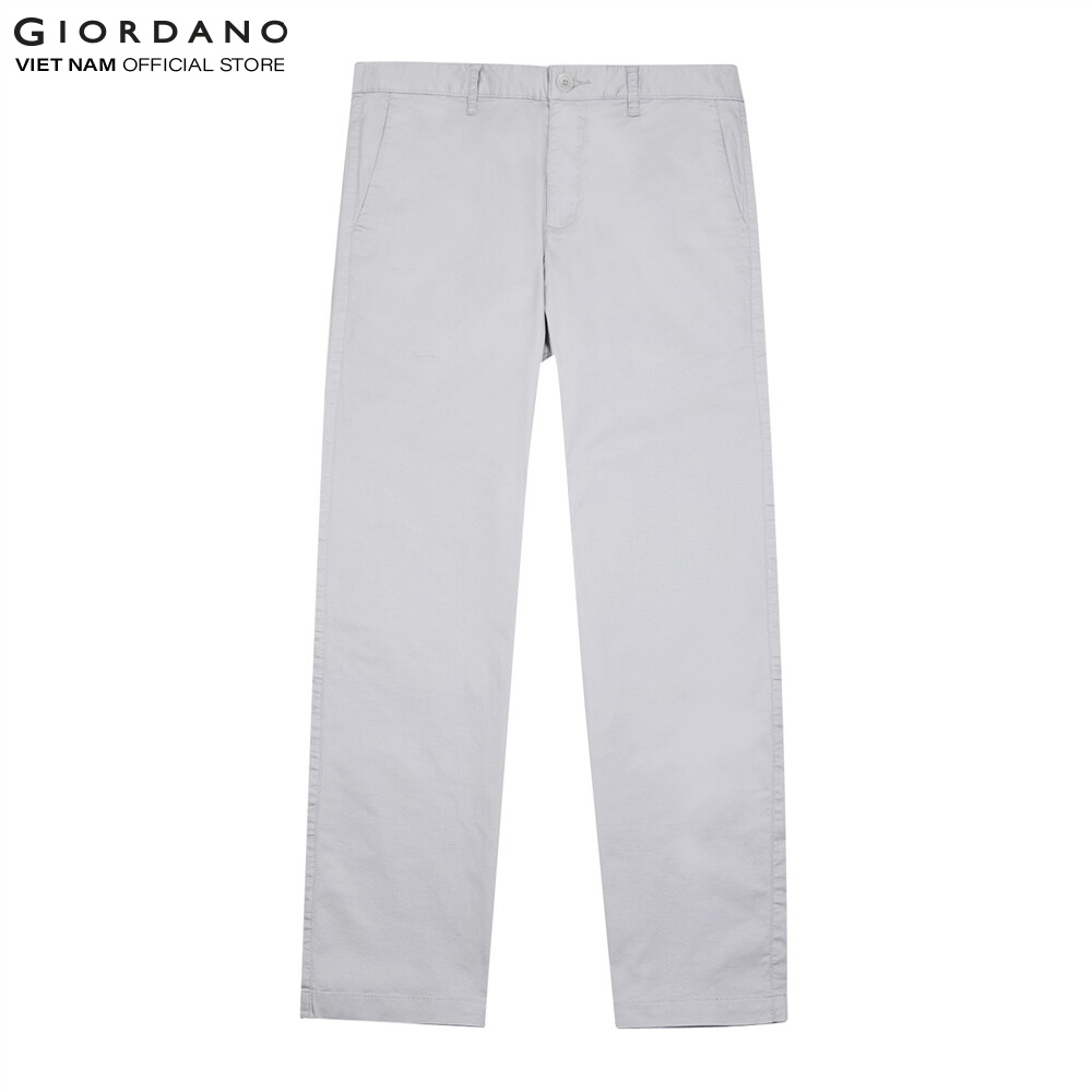 Quần Dài Kaki Nam Slim Tapered Giordano 01122002