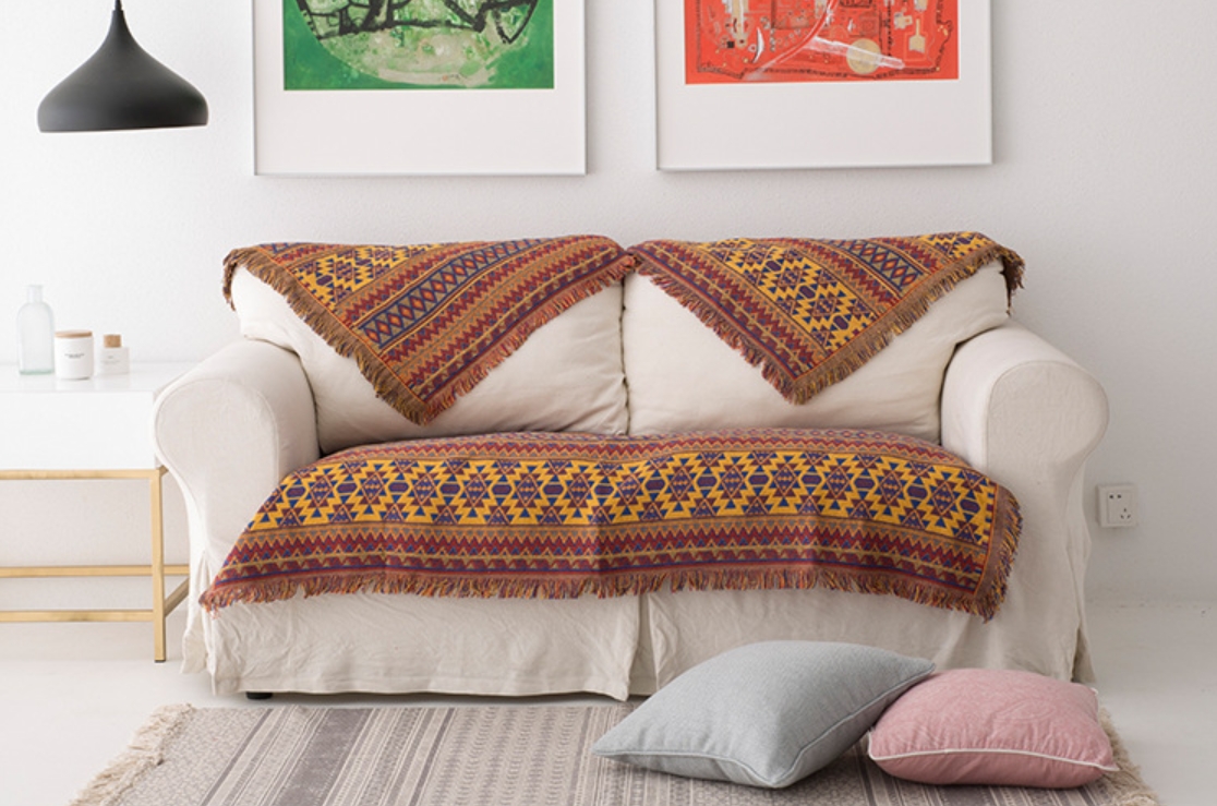Thảm Sofa, Thảm Trang Trí Thổ Cẩm kích thước 130cm x 180cm