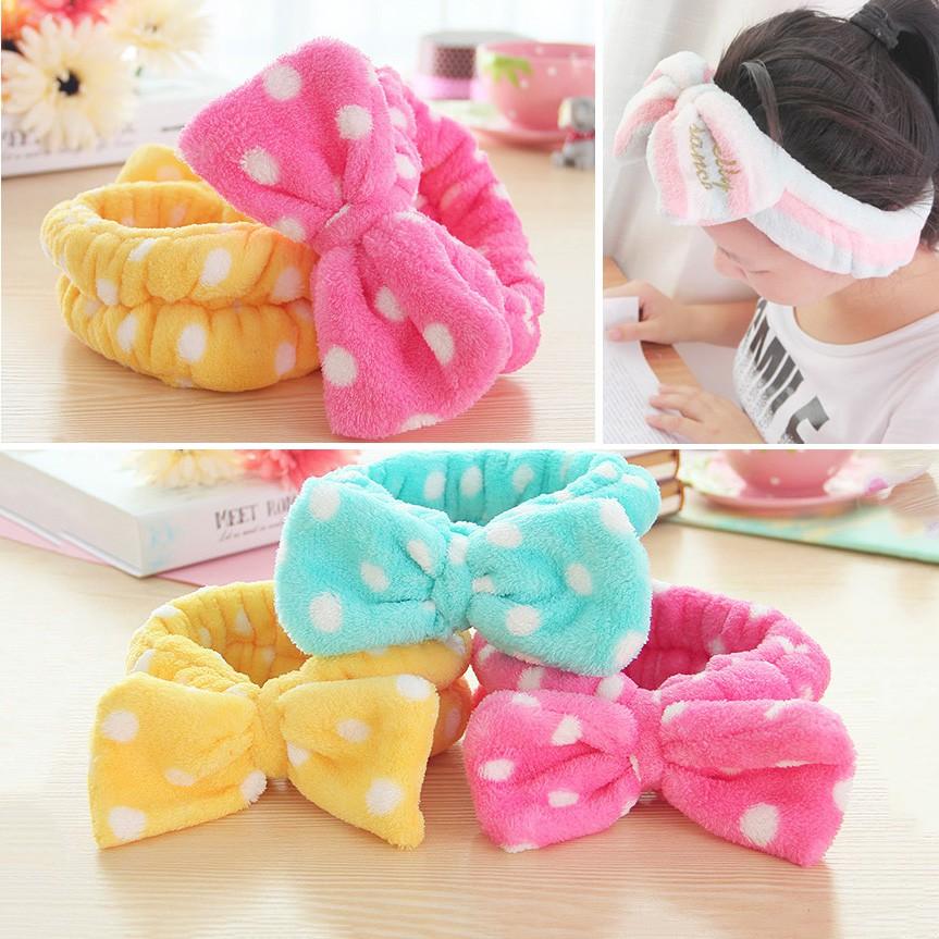 Băng đô nơ vải nhung Hàn Quốc