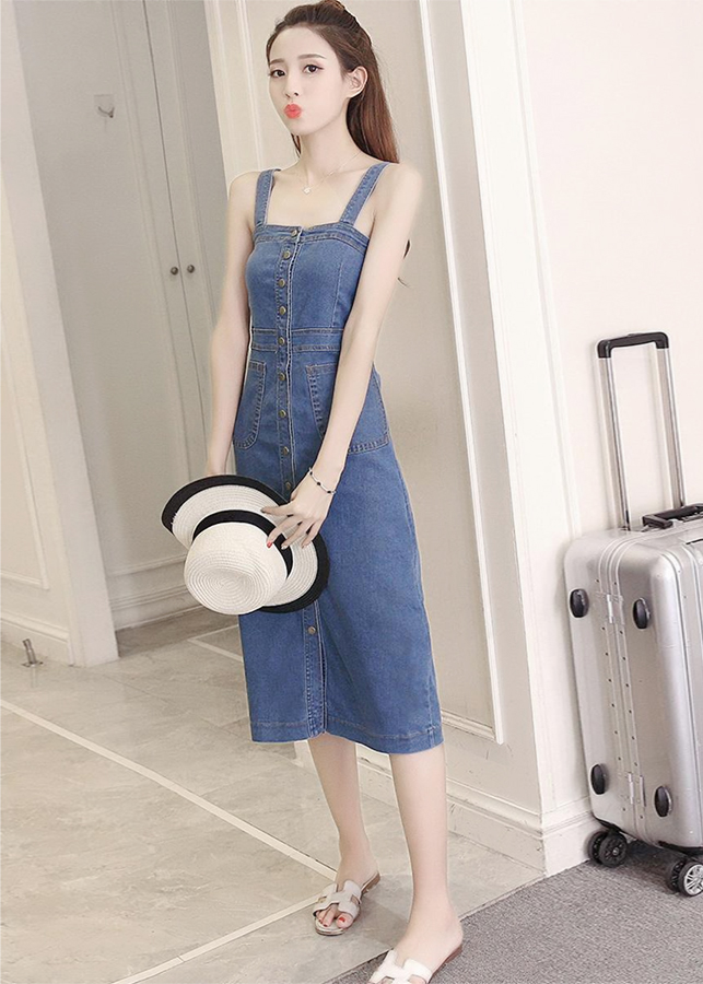 Đầm Jeans Nữ BY1061 - Xanh Ngọc