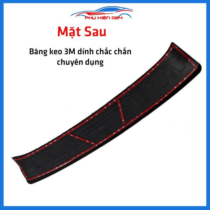 Ốp chống trầy cốp ngoài nhựa đen Accent 2021-2022 hàng loại 1 dán cốp sau chống xước trang trí xe