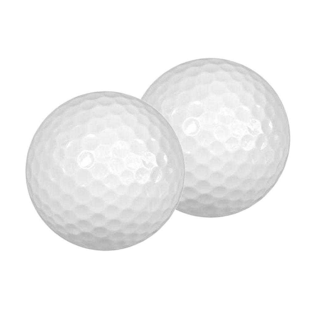 2x 2 Pieces Golf Practice Balls Indoor Outdoor Range Golf Training Balls