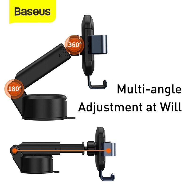 Giá Đỡ Kẹp Điện Thoại Baseus 360 Độ Hút Cực Mạnh Gắn Xe Oto - Hàng Chính Hãng