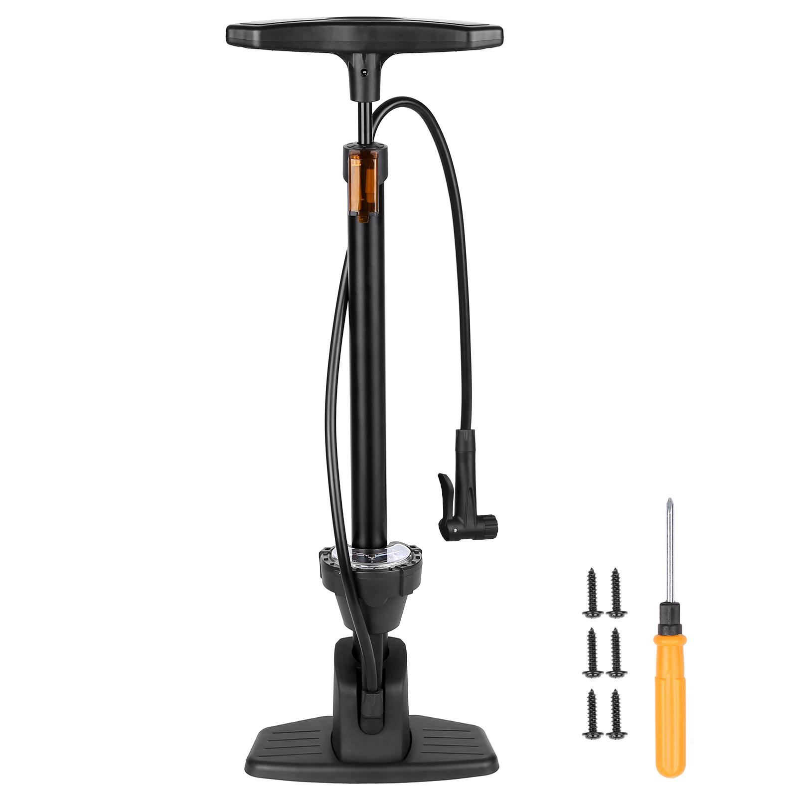 Máy Bơm Sàn Xe Đạp Có Thể Tháo Rời Dành Cho Xe Đạp 230Psi Với Máy Đo Presta & Schrader Van Lốp Ống Bơm Bóng Kim