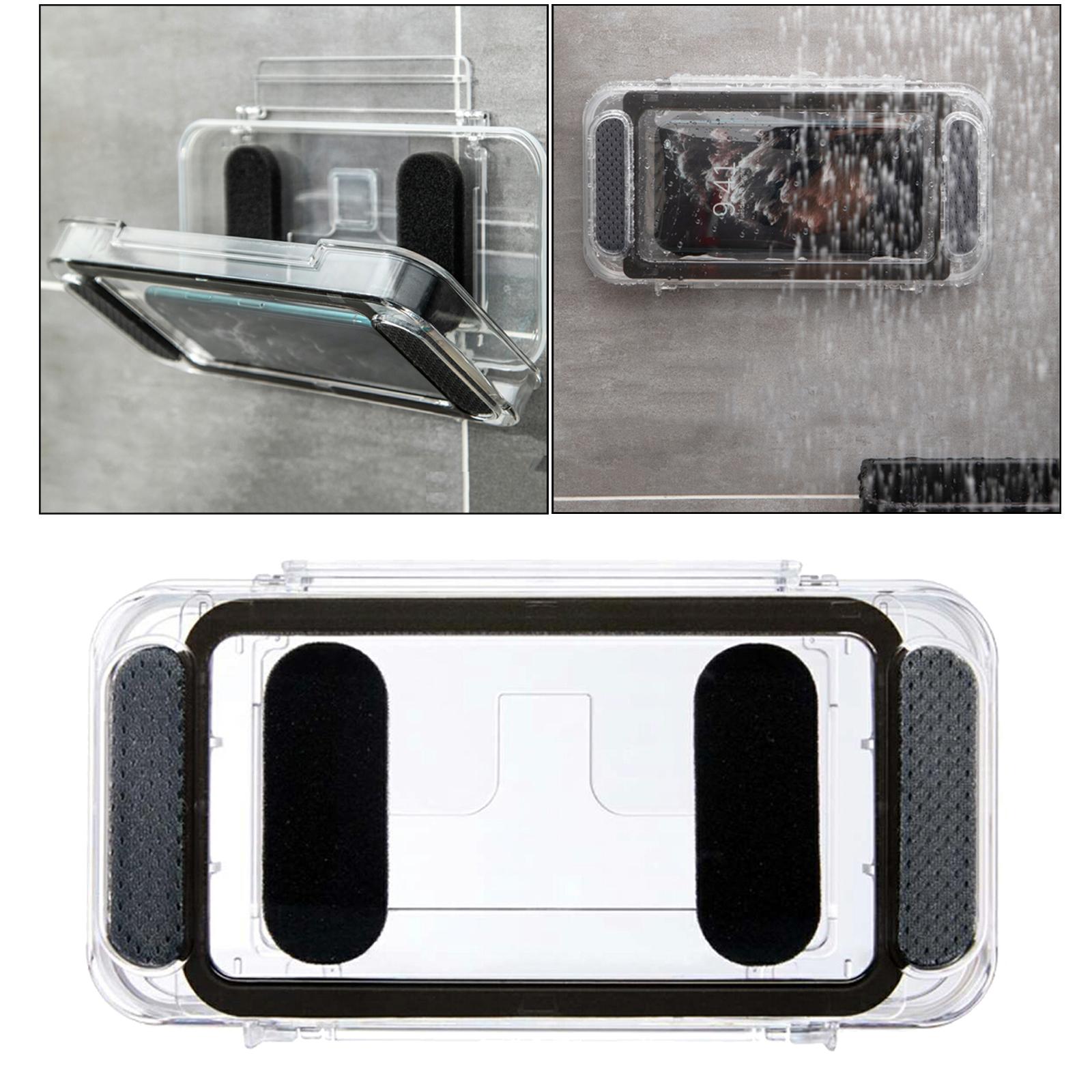 Waterproof Phone Case Mobile Phone Stand Bathroom Toilet Holder Bath Bracket