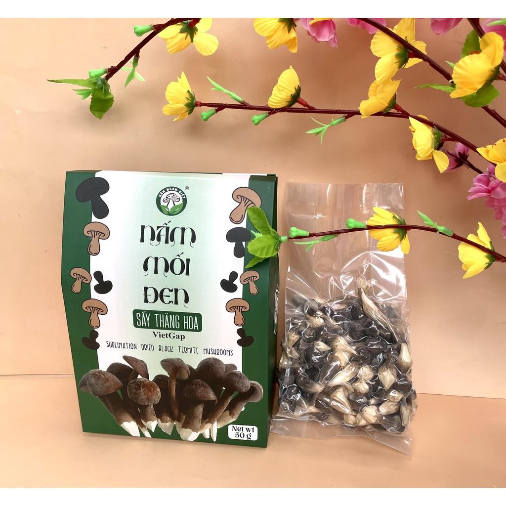 Nấm mối đen hữu cơ sấy thăng hoa trồng chuẩn VietGap, nấm mối đen organic