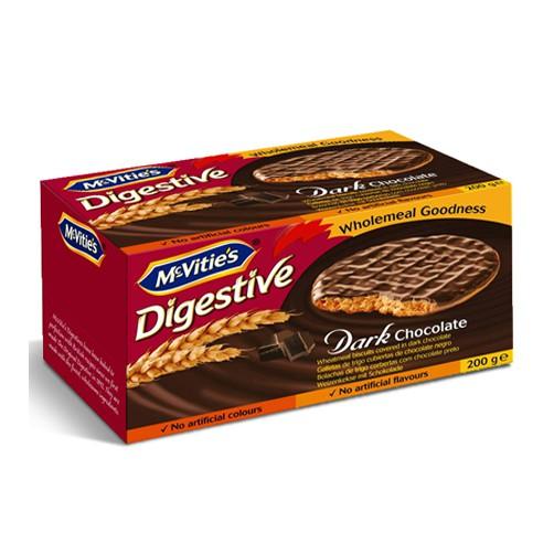 Bánh Quy Lúa Mỳ McVities Digestive Nguyên Cám Sô Cô La Đen 200g Nhập Khẩu UK