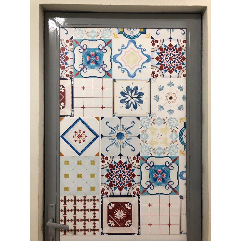 Decal Gạch Bông C102 - Set 30 ô 20x20cm - Decal Dán tường Trang trí