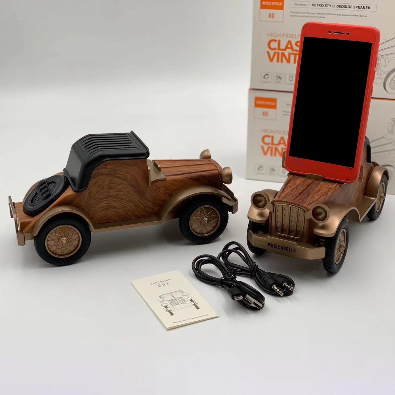 Vintage portable Speaker Subwoofer Rechargeable Mini for Hiking car