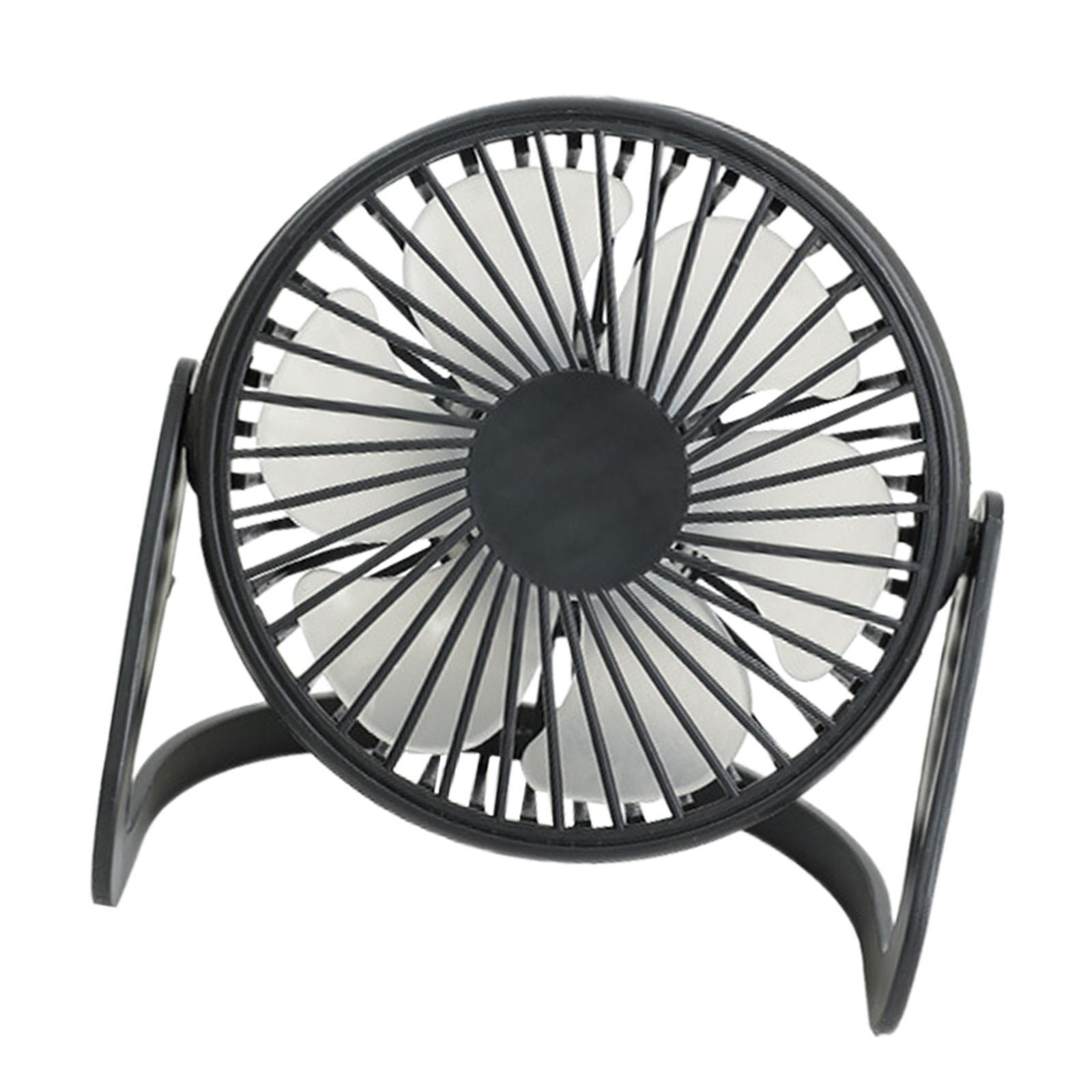 Small Desk Fan, Cooling Mini Fan, Speed Adjustable Rechargeable Quiet Portable Desktop Personal Fan Table Fan for Office Desktop Dorm Car Home