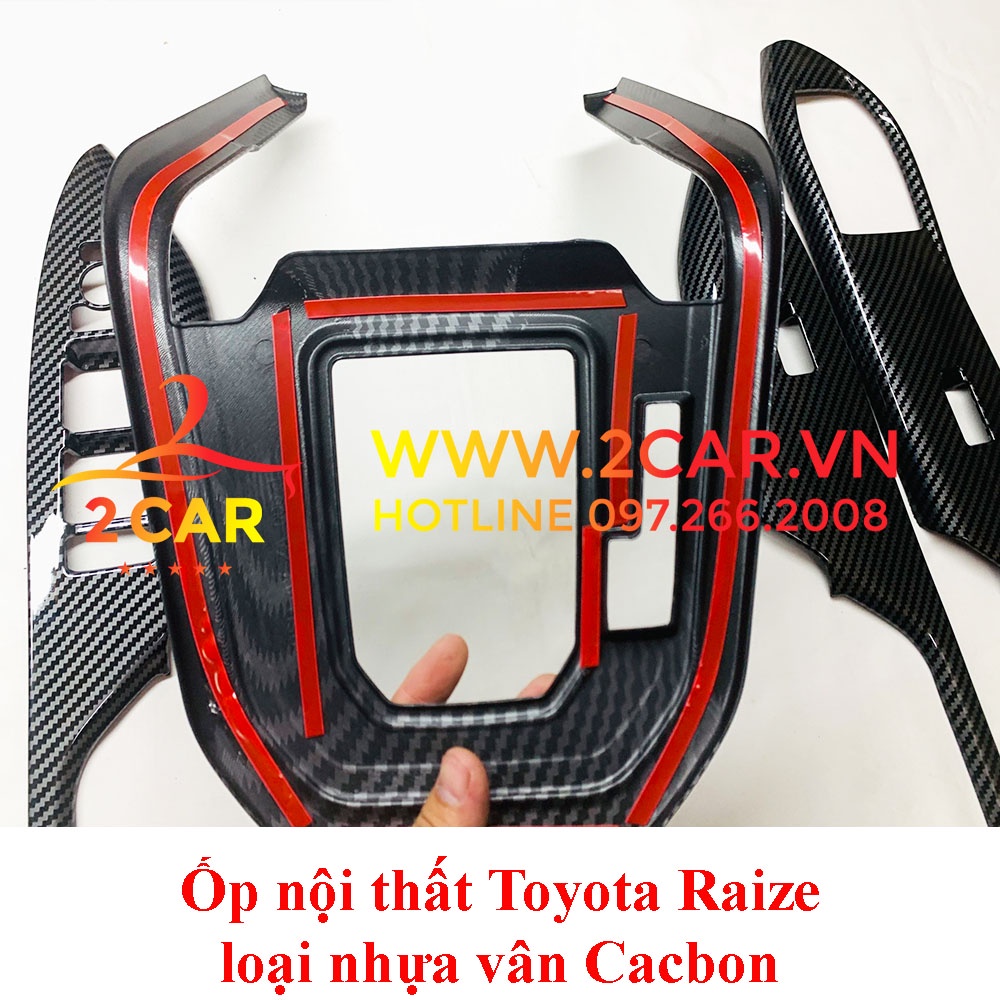 Ốp nội thất Carbon xe Toyota Avanza 2022 2023, Hàng nhựa vân CACBON cao cấp