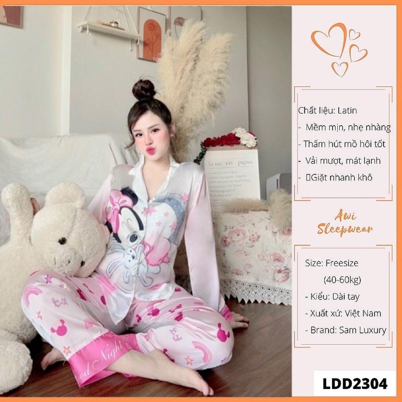 BỘ PIJAMA LỤA MULISI QUẢNG CHÂU CAO CẤP BÚP BÊ CÔNG CHÚA