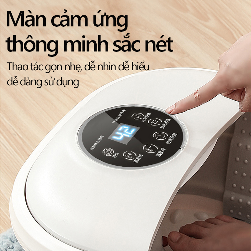 Máy ngâm chân điện tự động có thể gấp gọn ngâm chân cân bằng nhiệt tiện lợi gia dụng gọn nhẹ