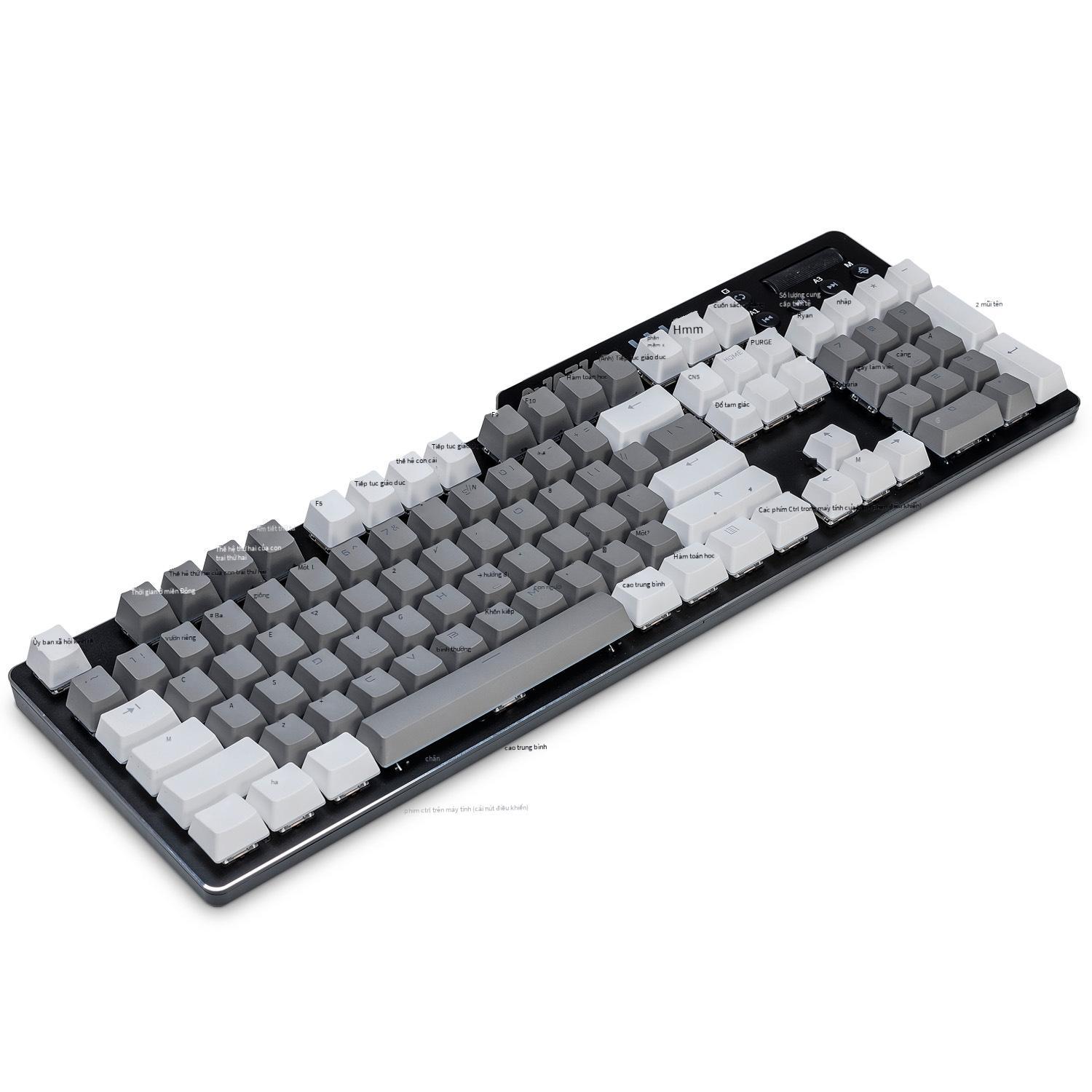 Phong Cách Mới Nhất Heijue AK35i Assassin II Bàn Phím Cơ Game PBT Keycap Retro Bàn Phím Đèn Nền Phối Màu Bàn Phím Có Dây