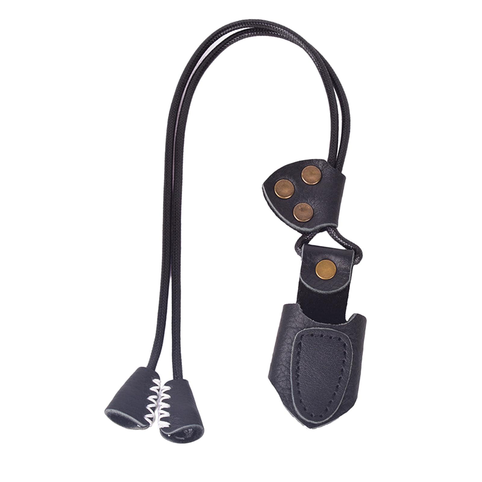 Archery Finger Tab Glove Protector Gear Leather Hand Finger Guard Shooting Accessories