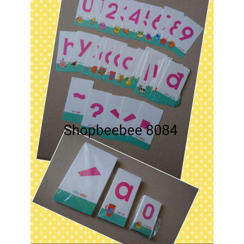 Thẻ chữ cái và số cho trẻ đẹp
