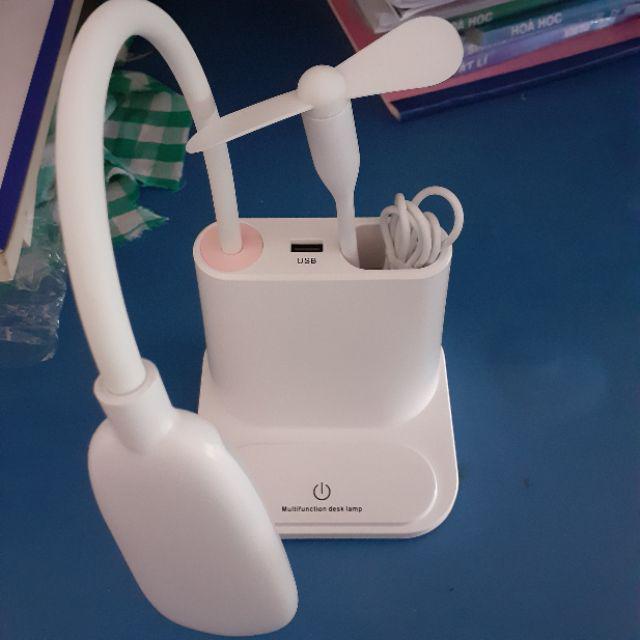 Đèn bàn Cảm Ứng Đa Năng 4in1 chống cận thị có Tích Điện cực xinh