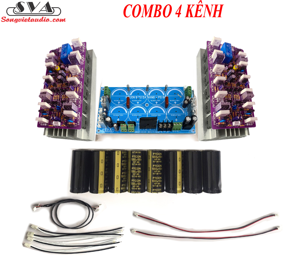 COMBO 4 KÊNH  + MẠCH NGUỒN 8 TỤ ĐA NĂNG