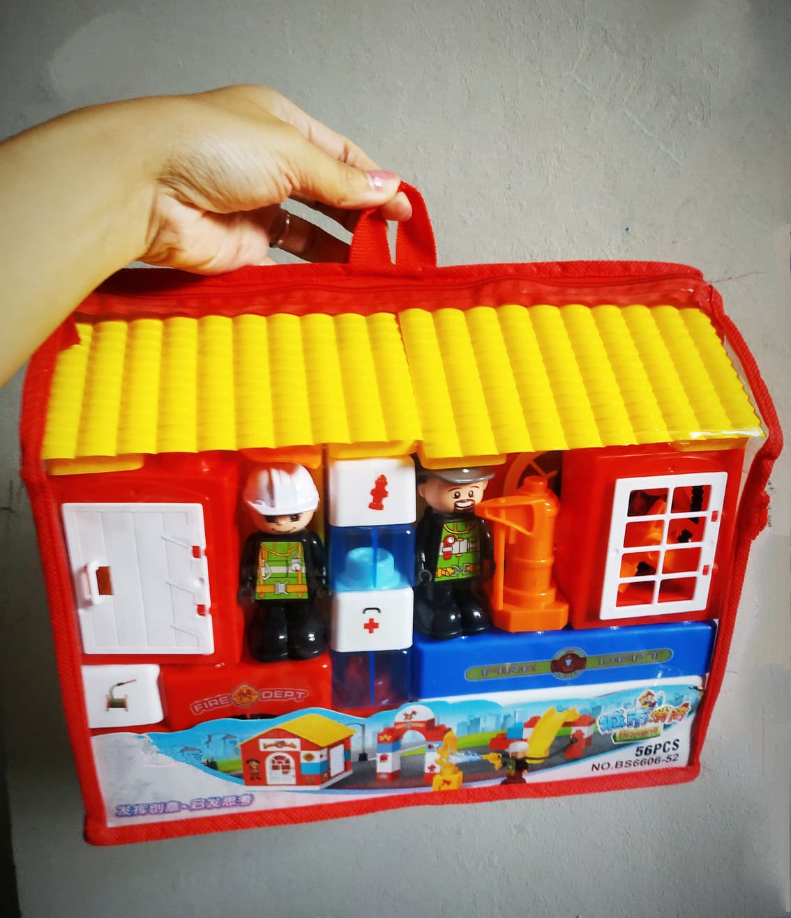 Bộ đồ chơi xếp hình khối, lắp ráp khối Trung tâm đào tạo và diễn tập cứu hoả của đội cảnh sát chuyên nghiệp