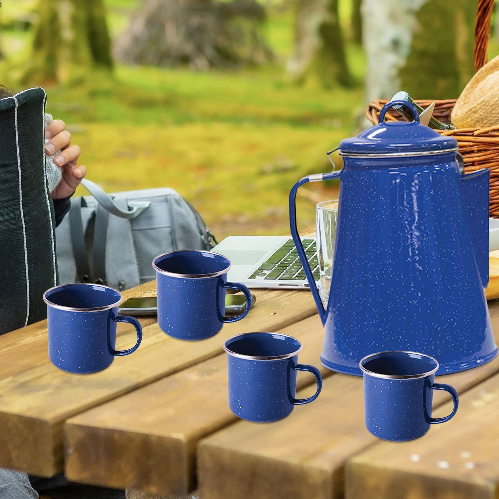 Enamel Coffee Kettle Water Pot Durable Cold Water Tea Pot Outdoor Coffee Pot