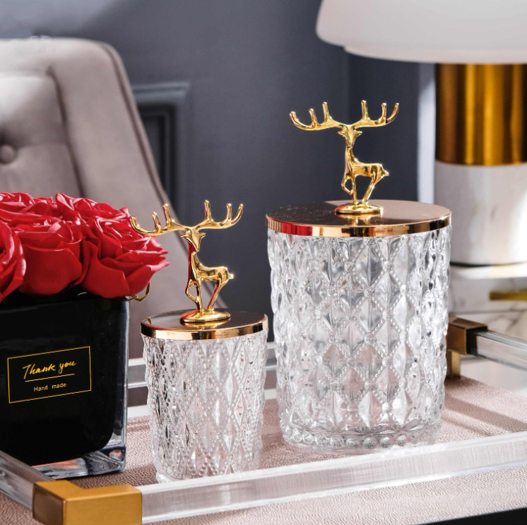 Sét lọ đựng Copper Deer Crystal