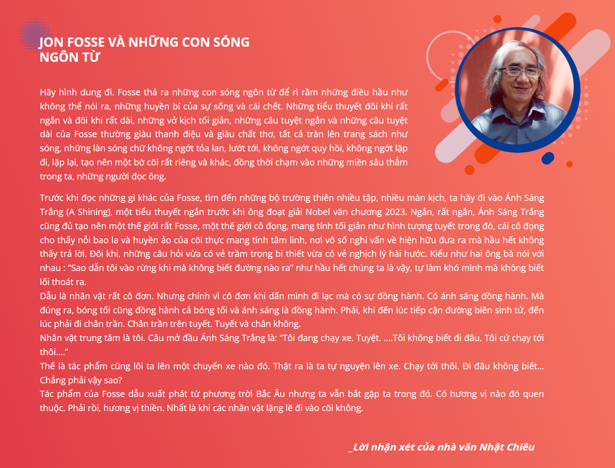 Ba Màn Kịch (Jon Fosse - Tác giả Nobel Văn Chương 2023)