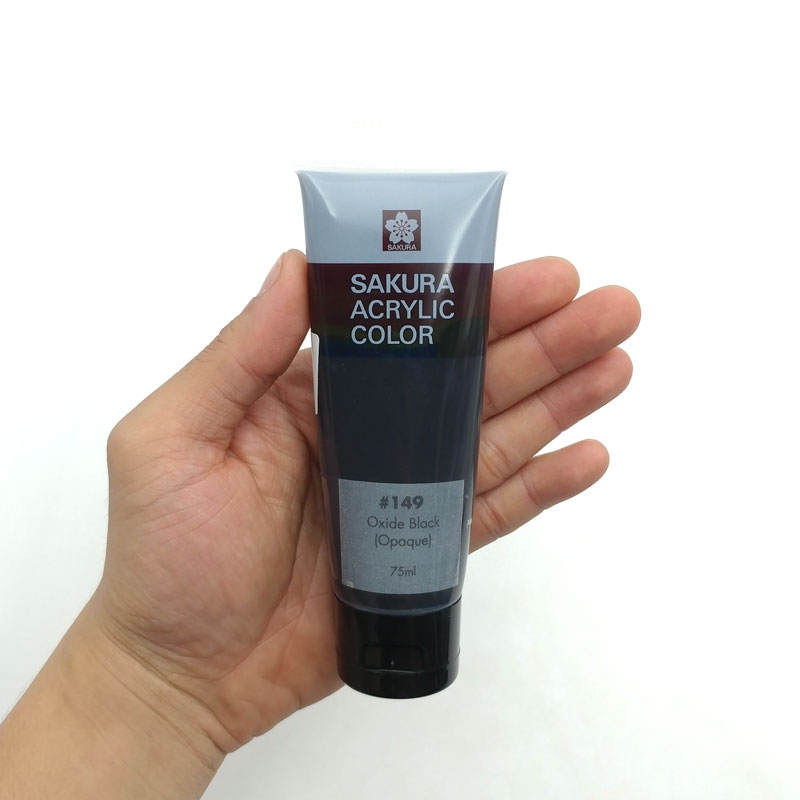 Màu Vẽ Acrylic Sakura 75ml - Màu Oxide Black