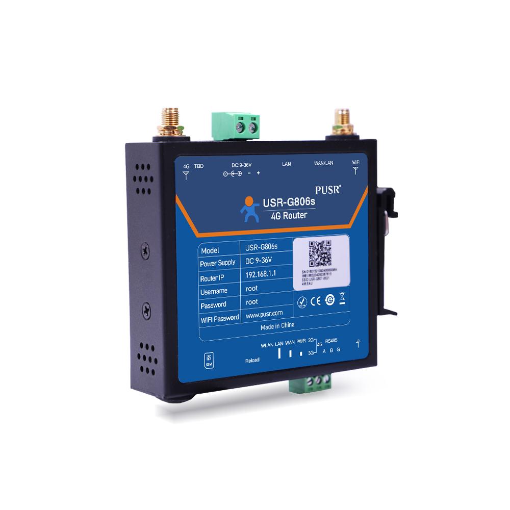 Bộ định tuyến 4G LTE công nghiệp USR-G806S Thiết bị IoT Cổng nối tiếp RS485 LAN đến 4G Hỗ trợ bộ chuyển đổi WiFi Modbus RTU TOTCP
