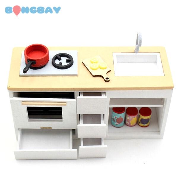 Nội Thất Nhà Búp Bê DIY - Tủ Bếp 1181033 Nhập Khẩu Chính Ngạch