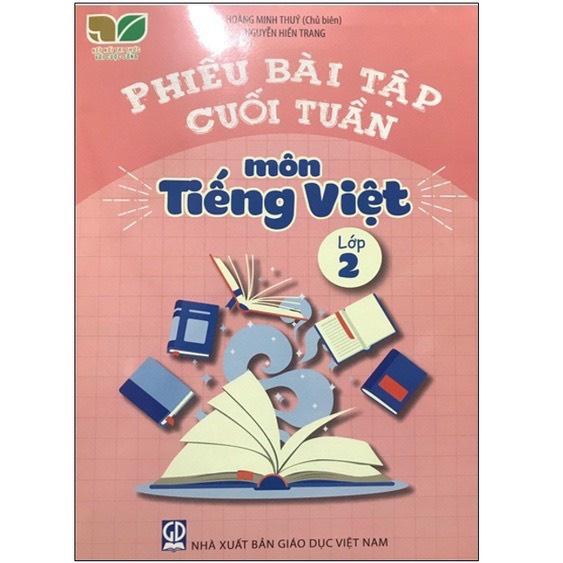 Sách - Combo Phiếu bài tập cuối tuần môn Toán - Tiếng Việt - Tiếng Anh lớp 2