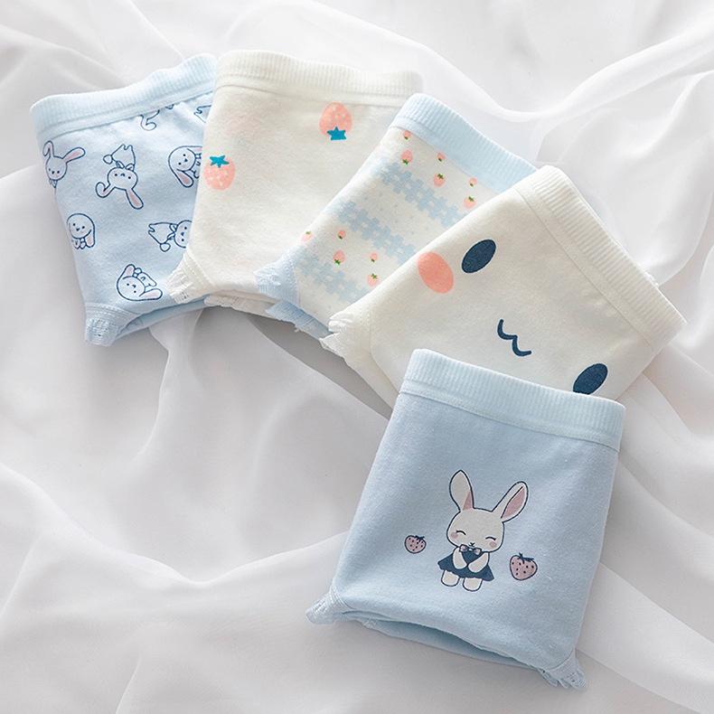 Quần lót nữ cotton cotton giấy thỏ xanh 8015