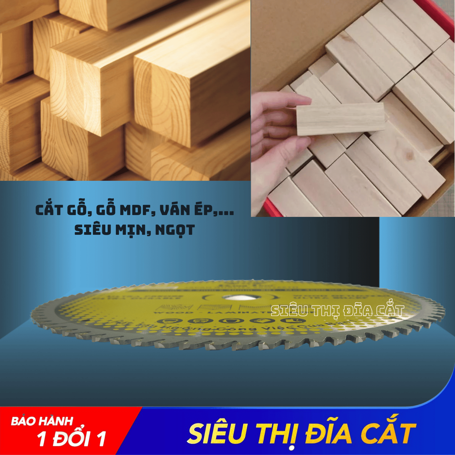 LƯỠI CƯA - LƯỠI CẮT GỖ 305-80 RĂNG KINGTOM VÀNG – CHẤT LƯỢNG VÔ ĐỊCH PHÂN KHÚC GIÁ RẺ!