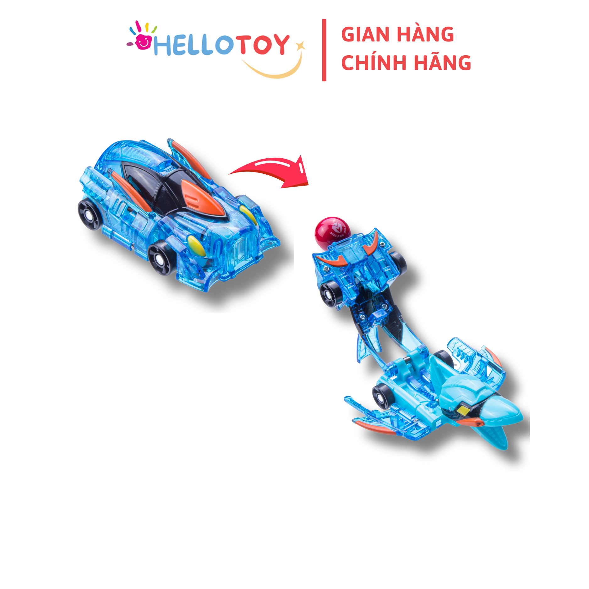 Đồ Chơi Xe Hơi Biến Hình MECARD BALL Ann, Dolphin - Hellotoy