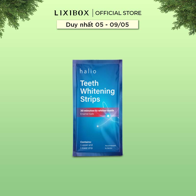 Miếng Dán Trắng Răng Không Ê Buốt Halio Teeth Whitening Strip