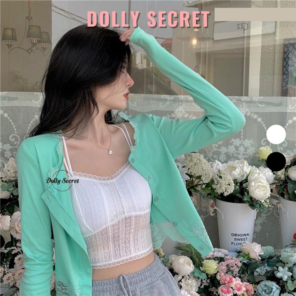 Áo Bra ren nữ DOLLY SECRET 2 dây phong cách Hàn Quốc có đệm A30