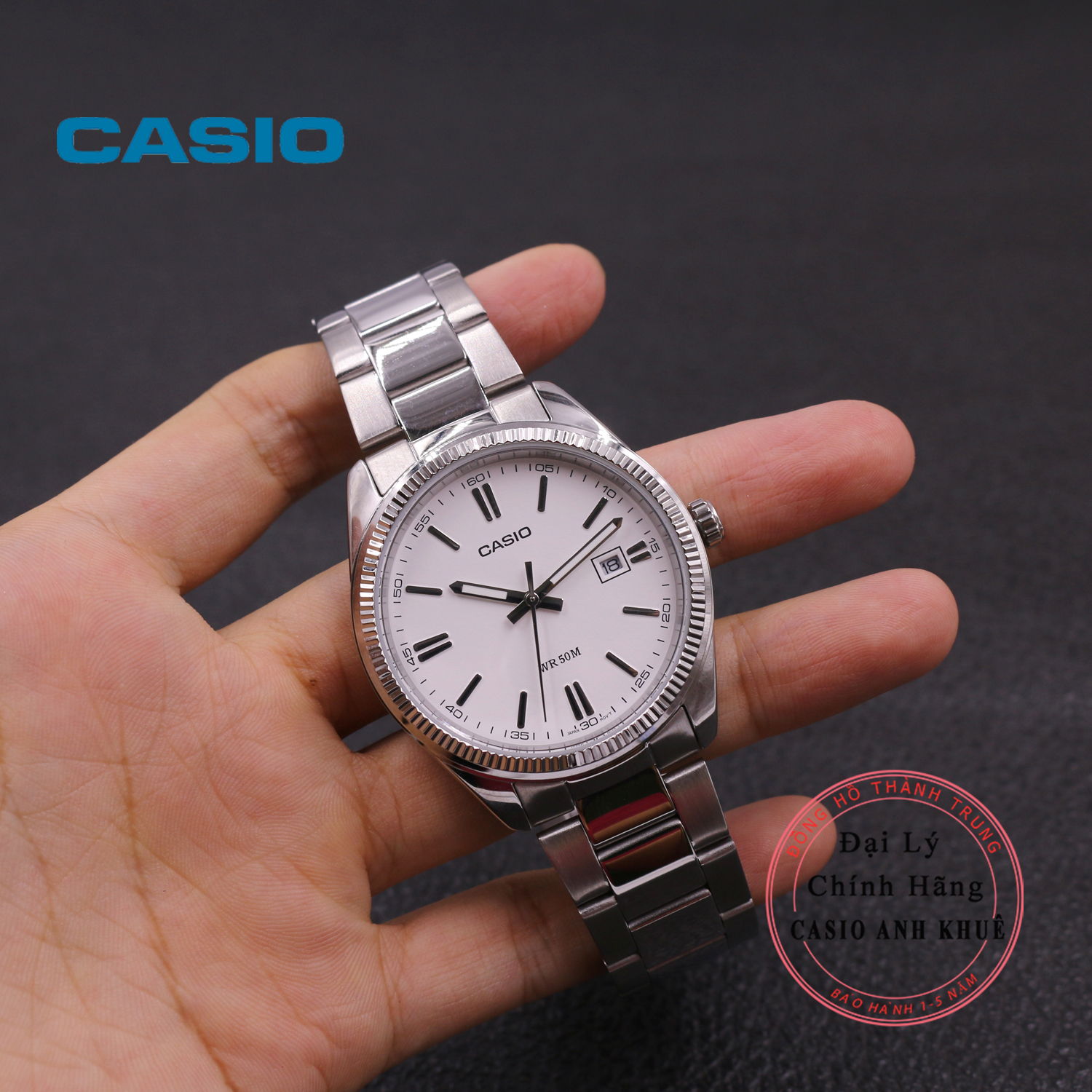 Đồng hồ Casio nam dây thép MTP-1302D-7A1VDF