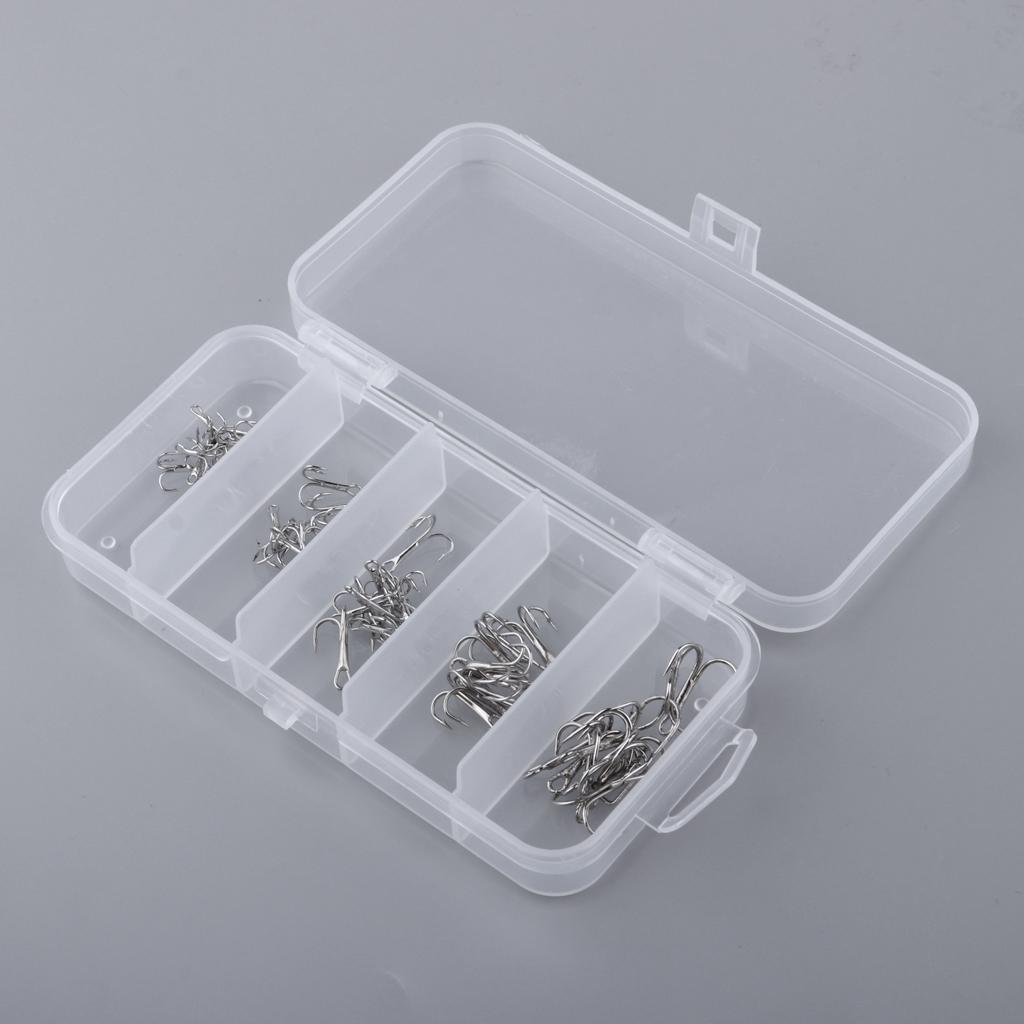 50pcs Fishing Hooks Sharp Fish Terminal Kit M