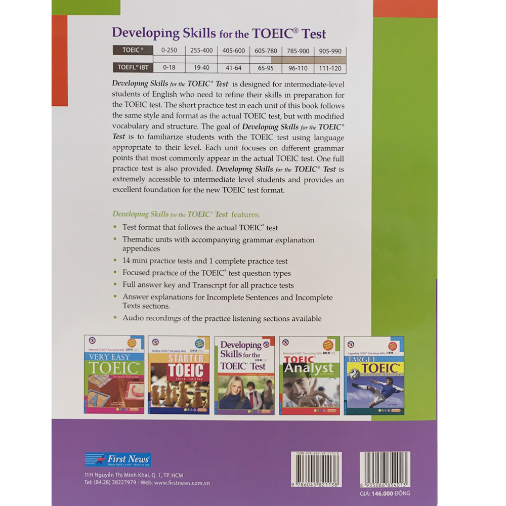 Developing Skills For The TOEIC Test (Tái bản 2020)