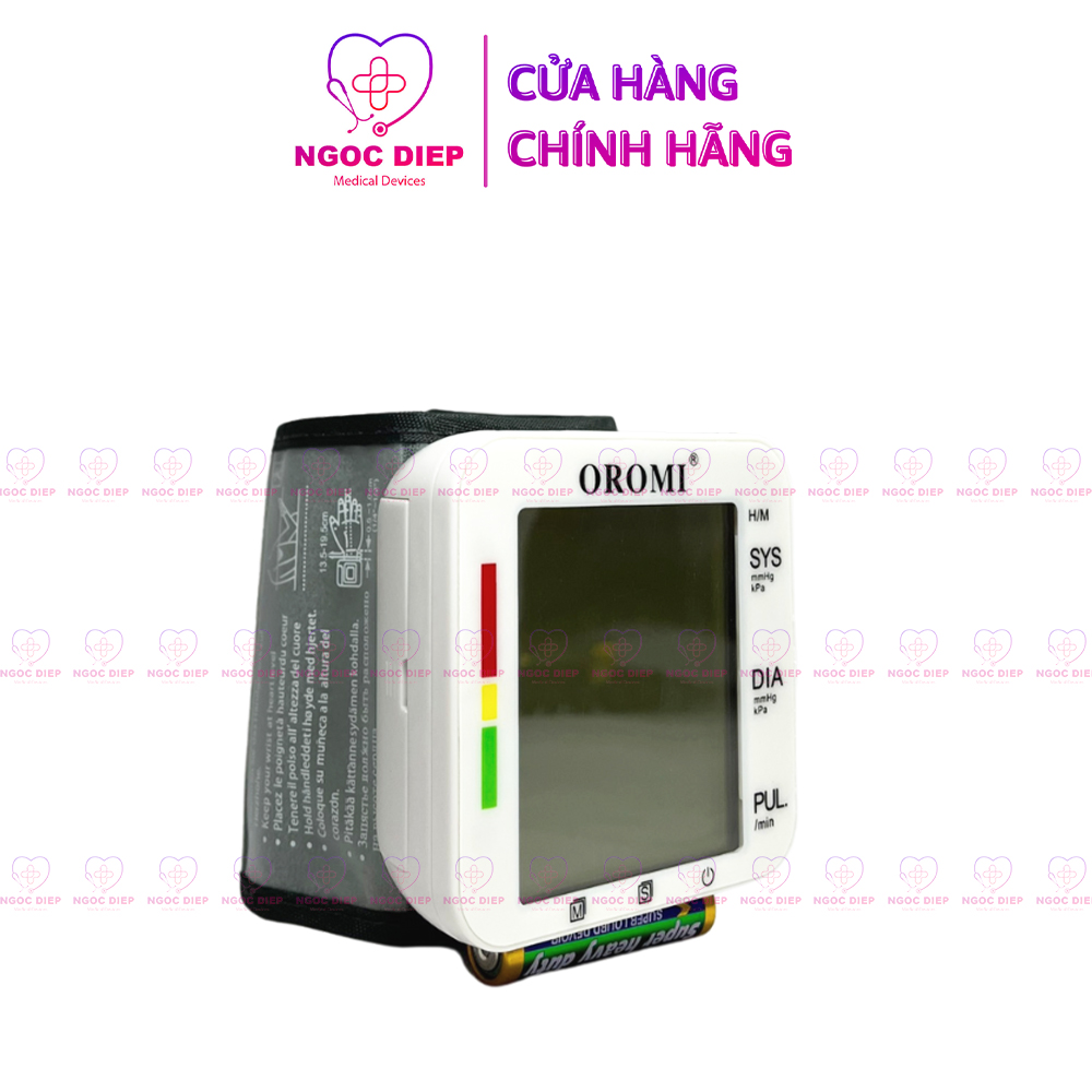 Máy đo huyết áp điện tử cổ tay OROMI GT-701C - Bảo hành chính hãng 5 năm