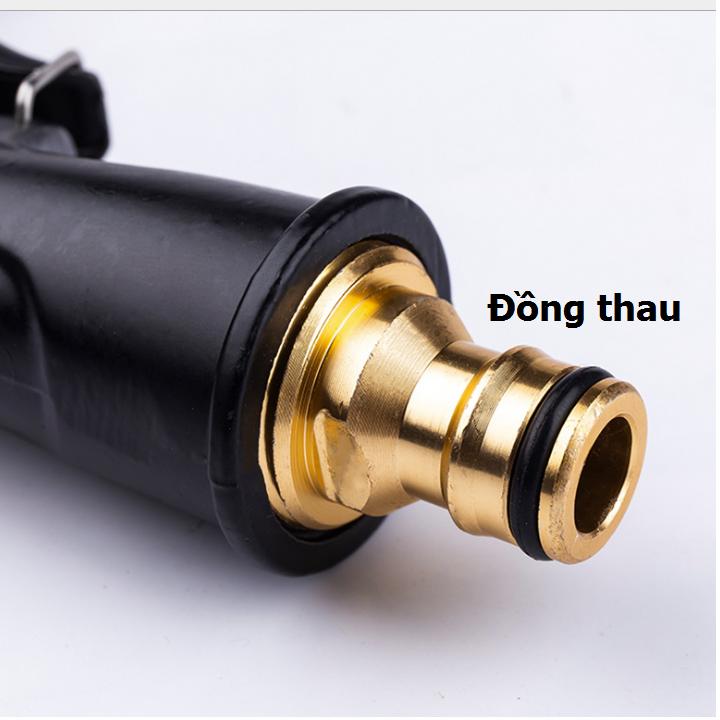 Vòi nước vòi phun nước rửa xe tưới cây tăng áp thông minh + bộ dây bơm nước cao cấp TLG loại 7.5m 206733-1