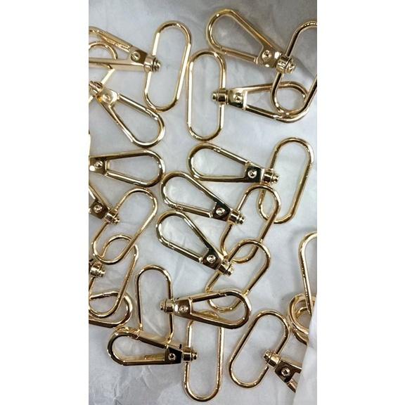 Móc khóa càng cua Móc chó Bằng đồng thau không gỉ Nhiều size Bịch 2 cái - Phụ kiện túi xách, balo, đồ da thủ công