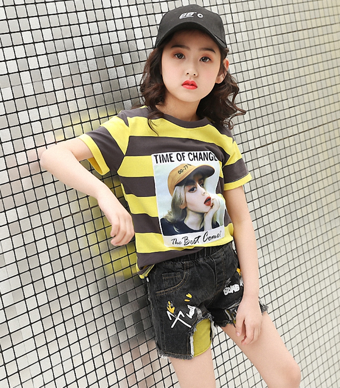 BỘ ĐÙI ÁO COTTONG CHO BÉ GÁI TỪ 3 ĐẾN 14 TUỔI PHONG CÁCH HÀN QUỐC - BG08