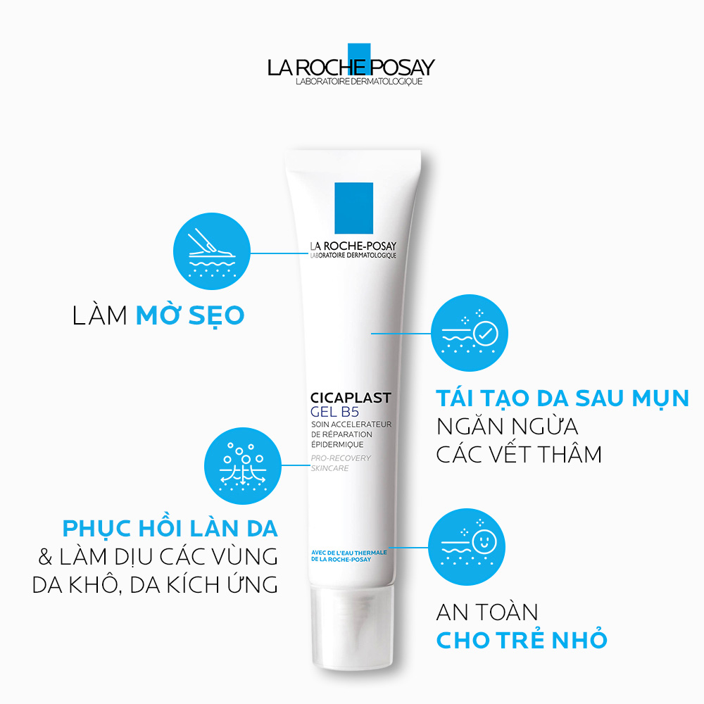 Kem dưỡng dạng gel giúp làm mờ sẹo, hỗ trợ phục hồi &amp; tái tạo da La Roche-Posay Cicaplast Gel B5 40ml