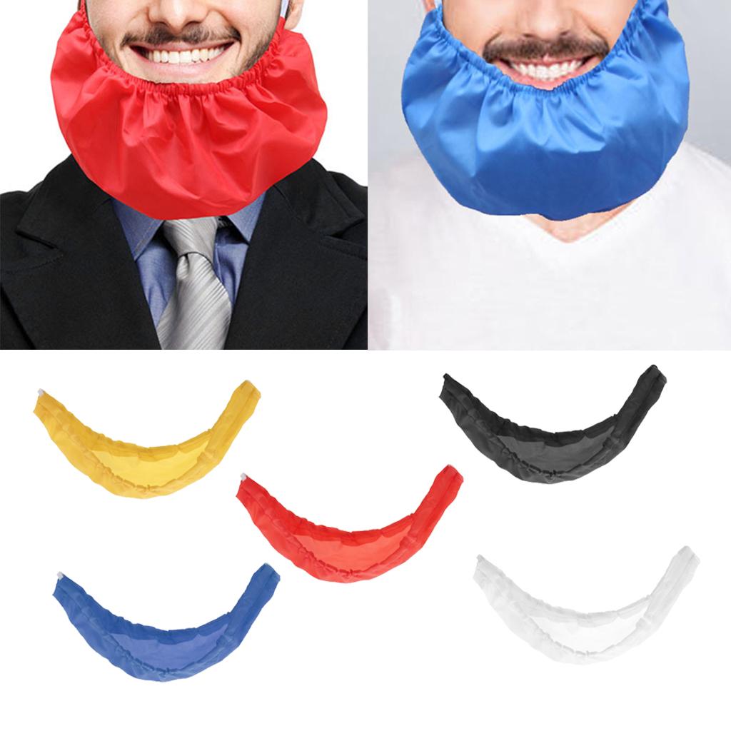 Polyester Men's Beard Mustache Cover Guard for Serving Kitchen Red