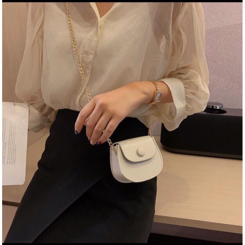Túi xách nữ mini dây xích thời trang