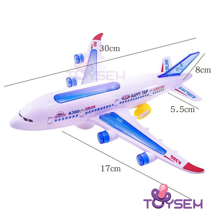 Đồ chơi trẻ em mô hình máy bay A380 có đèn và nhạc - Quà tặng sinh nhật cho bé