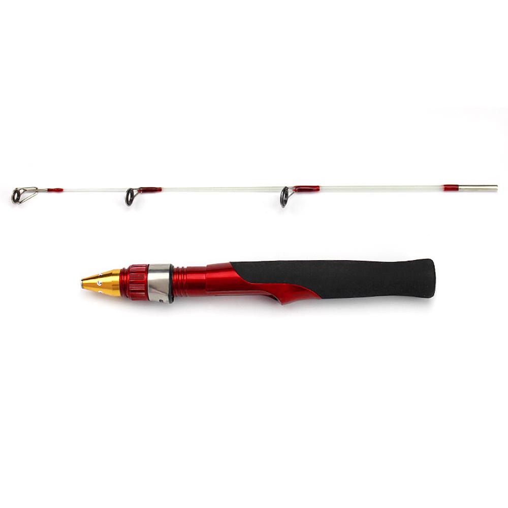 Fishing Rod Combo Spinning Fishing Soft Handle Ice Winter Fishing Rod Carbon Fiber Mini Fishing Rod Tackle Metal Handle