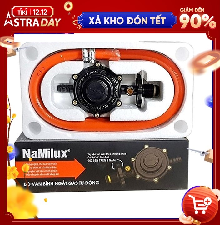 Hình ảnh Bộ Van Dây Ngắt Gas Tự Động NaMilux NA-345S- Hàng Chính Hãng.