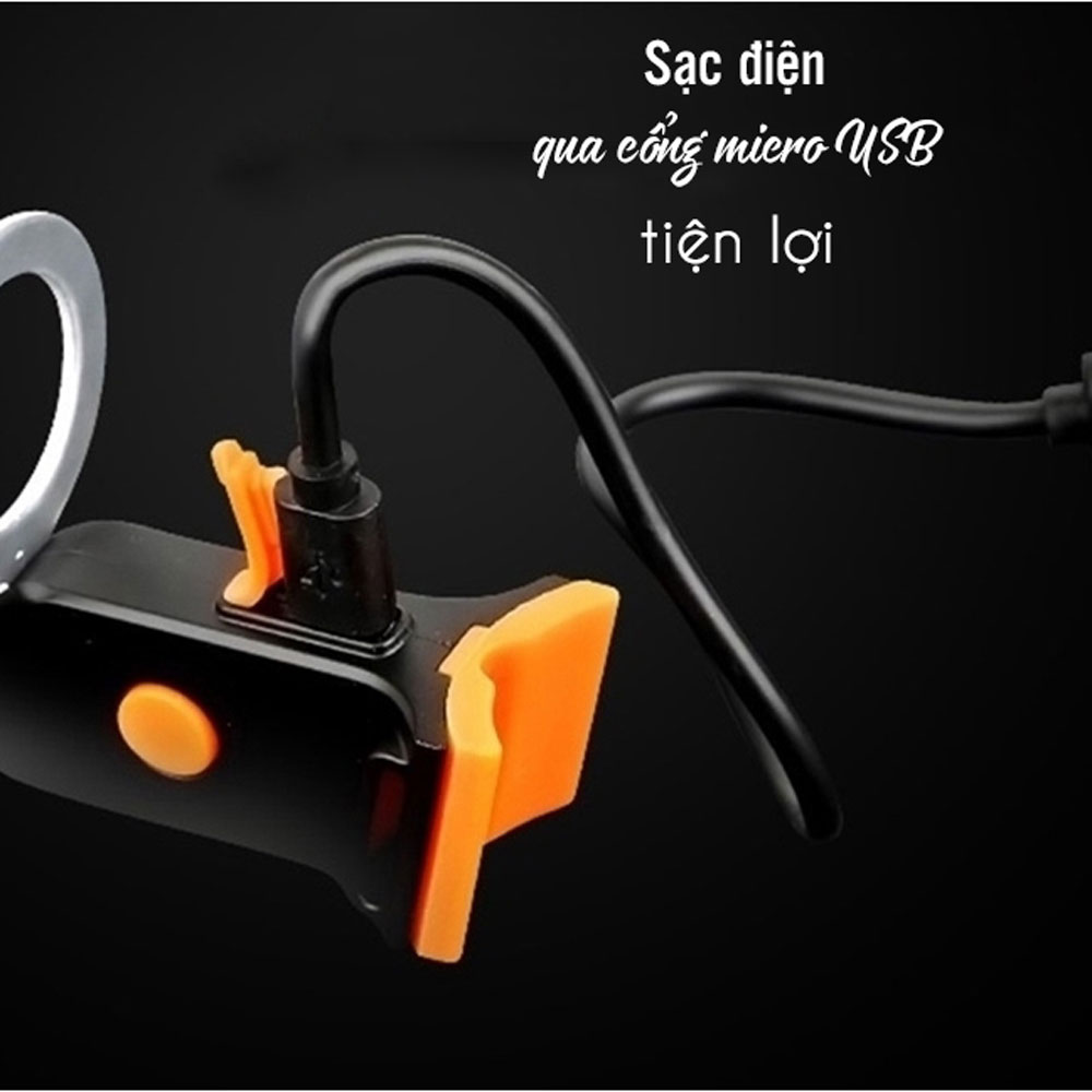 Đèn Đuôi Xe Đạp Cảnh Báo Phía Sau Cho Xe đạp Sạc Điện USB Chống Nước Trang Trí